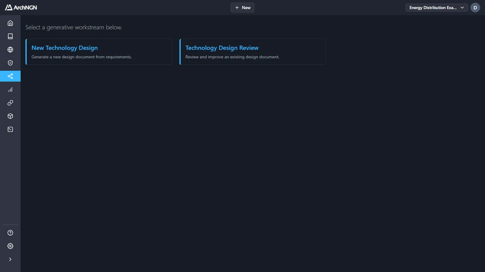 Workstreams: New Technology Design and Technology Design Review